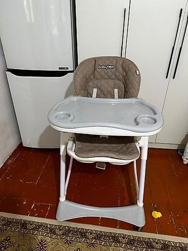 детский көйнөк: Детский стульчик для кормления Babyton - Регулируемая спинка с — 2
