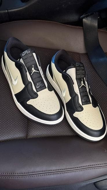 jordan 1 low: Кроссовки Nike Air Jordan 1 Low (без шнурков, слайп-версия) - Силуэт — 3
