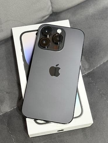 mac pro: IPhone 14 Pro, Б/у, 256 ГБ, Jet Black, Коробка, 95 % — 1