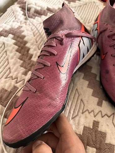 триколор: Футбольные бутсы/сороконки Nike Mercurial с носком-манжетой. 42 размер — 1