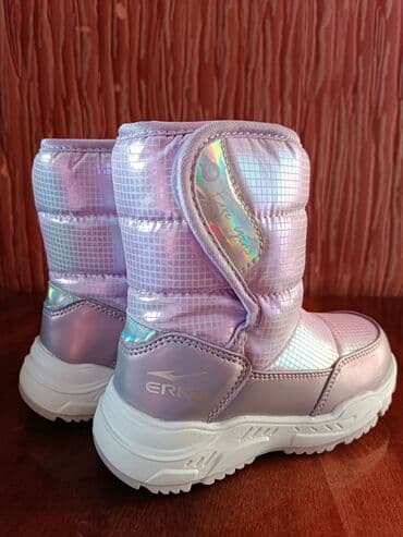 обувь зимний: Детские зимние дутики ERKE - Цвет: перламутрово‑розовый с лёгким — 3