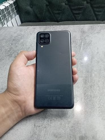 iphone 13mini: Samsung Galaxy A12, Б/у, 64 ГБ, цвет - Черный, 2 SIM — 2