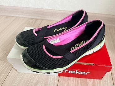 nike react: Лоферы, 40, Skechers, Б/у, цвет - Черный, Самовывоз — 1