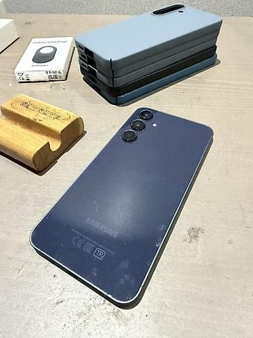Samsung Galaxy A55 5G, Б/у, 256 ГБ, цвет - Синий, 2 SIM — 2
