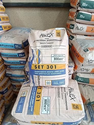Плиточный клей: Alinex SET 301, Для керамогранита, Влагостойский — 1