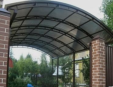 дрова: Навес, Двускатный, Металл, Профнастил — 3