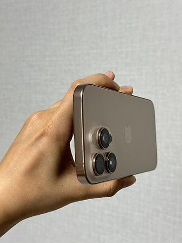 iphone new: IPhone 16 Pro, 256 ГБ, Desert Titanium, Кабель, Коробка, 90 % — 2