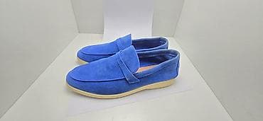 лора пиана: Лоферы, 40.5, Loro Piana, Б/у, цвет - Синий, Самовывоз — 2