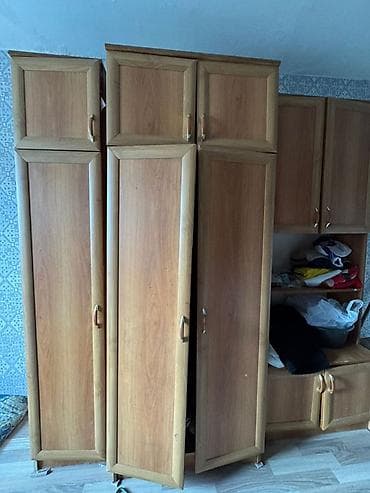 шкваф: Стенка-шкаф, Тип стенки-шкафа: Модульная, Для зала, Особенности: Для хранения посуды — 1