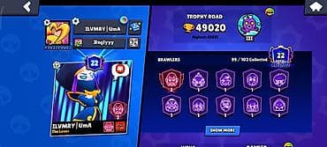 Аккаунт Brawl Stars Смена почты на вас сделаю - Трофеи: 49 020