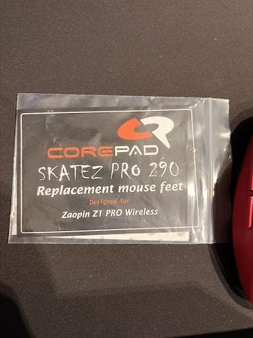 канпютор: Беспроводная игровая мышь Zaopin Z1 Pro Wireless, красная + Corepad — 4