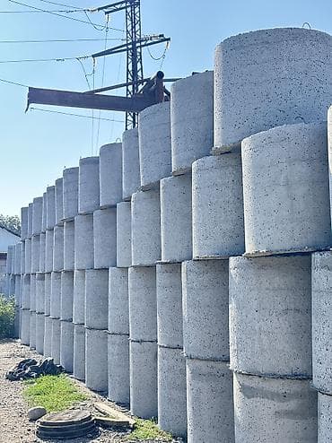 Железобетонное (ЖБИ) кольцо для септика Размер: 110 x 90 x 8 см, Платная установка, Оптом, В розницу