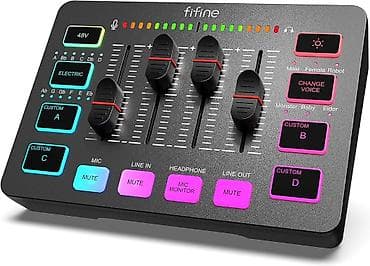 nothing ear 2: Аудиомикшер Fifine AmpliGame SC3 (Gaming Mixer), цвет черный — 7