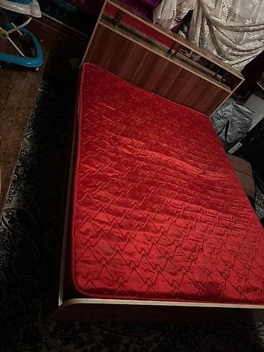 двери входные б: Двуспальная кровать, С матрасом, длина - 195 см — 2
