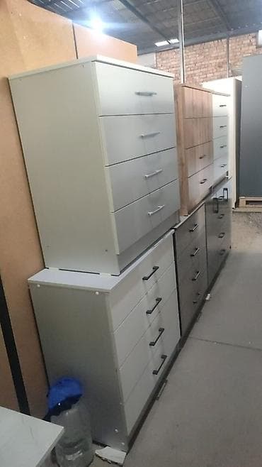 Комод для одежды, Без зеркала, ЛДСП, цвет - Белый