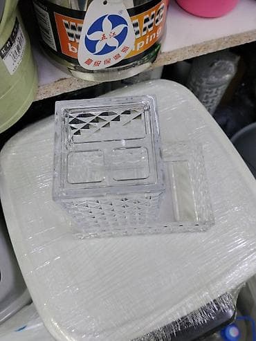 Хозтовары: Органайзер для ванной/туалетного столика из прозрачного пластика с — 2