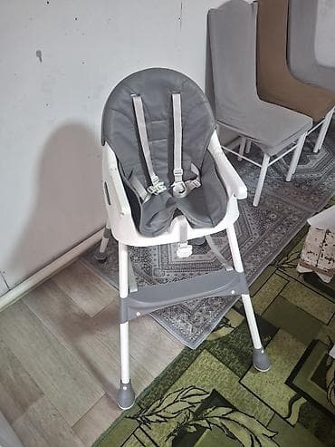 манеж качели: Стульчик для кормления, Skillmax, Пластик, Другой вид, цвет - Серый — 2