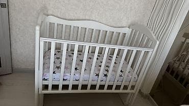 Детская односпальная кровать, Б/у, Для девочки, Для мальчика, С матрасом, Дерево, Самовывоз, Платная доставка — 1