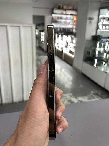 IPhone 13 Pro, Б/у, 128 ГБ, Золотой, Зарядное устройство, Защитное стекло, Чехол, 75 % — 9