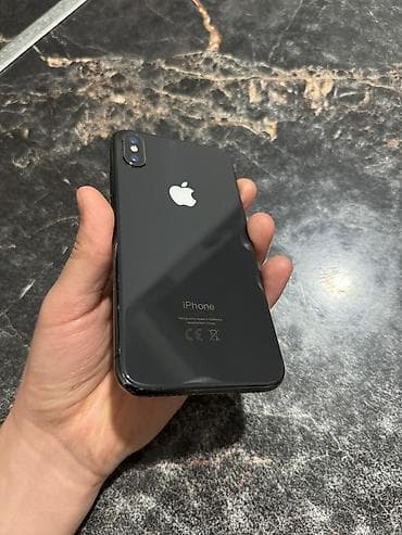 iphone hr: IPhone X, Б/у, 64 ГБ, Space Gray, Защитное стекло, 70 % — 2