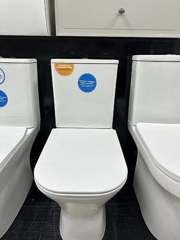 hi tech: Компактный напольный унитаз-компакт с бачком и сиденьем - Современный — 2