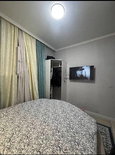Батирлер: Студия, 24 м², Көк-Жар ж/м 106-серия жакшыртылган, Жертөлө кабаты кабат, Жаңы ремонт — 2