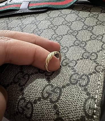 золото трос: Золотое кольцо с «витым» узором 585 пробы 1,68 - Материал: жёлтый — 1