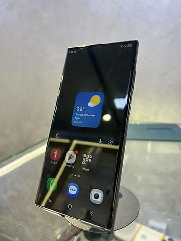 самсунк: Samsung Galaxy S23 Ultra, Б/у, 256 ГБ, цвет - Зеленый, В рассрочку, 1 SIM, eSIM — 3