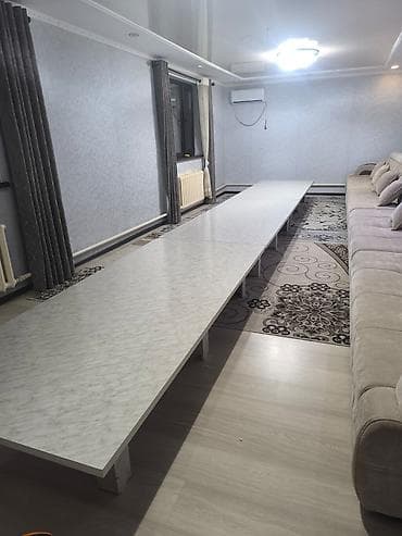 стол с табуреткой: Стол для зала, Раскладной, Прямоугольный — 2