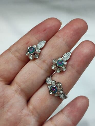 свадебные платья от производителя: Набор украшений, Проба 925, Женские, Новый — 2