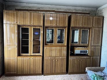 сервиз пасуда: Стенка-шкаф, Тип стенки-шкафа: Модульная, Для зала, Особенности: Для хранения посуды — 2