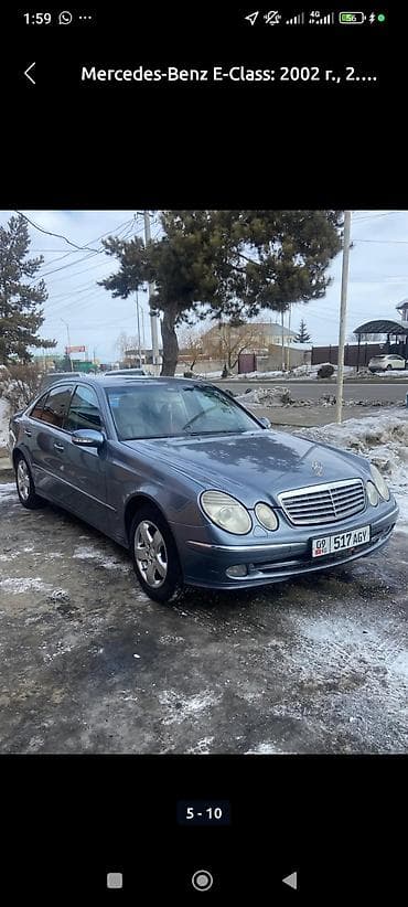 Mercedes-Benz E-Class: 2002 г., 2.2 л, Автомат, Дизель, Седан at lalafo.kg Mercedes-Benz E-Class: 2002 г., 2.2 л, Автомат, Дизель, Седан