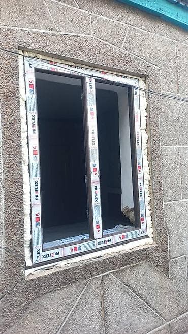 дверь ички: Пластиковое окно на заказ, Тип окна: Витражные, Платная установка, Без рассрочки — 1