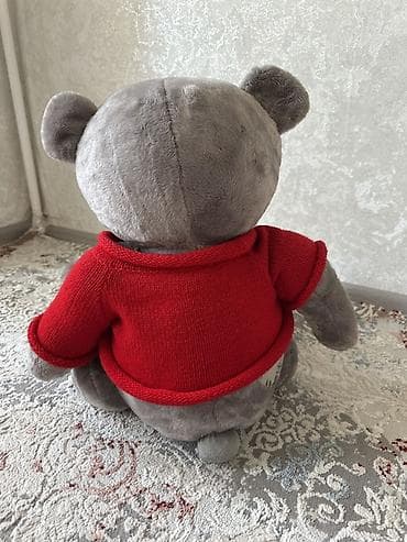 штроборезы: Мягкая игрушка «серый мишка» в стиле Me to You. - Материал: плюш — 1