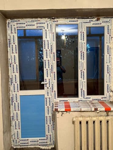 Пластиковое окно на заказ, Тип окна: Витражные, Панорамные, Стандартные, Бесплатная установка, Без рассрочки at lalafo.kg Пластиковое окно на заказ, Тип окна: Витражные, Панорамные, Стандартные, Бесплатная установка, Без рассрочки