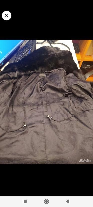 second hand: Шуба, Норка, По колено, С капюшоном, S — 5