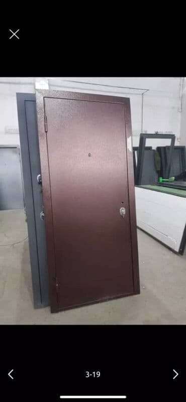 пищевой бак из нержавеющей стали: Двери для домов и квартир, Металлическая, Другое количество створок, Со стеклом, цвет - Серый — 9