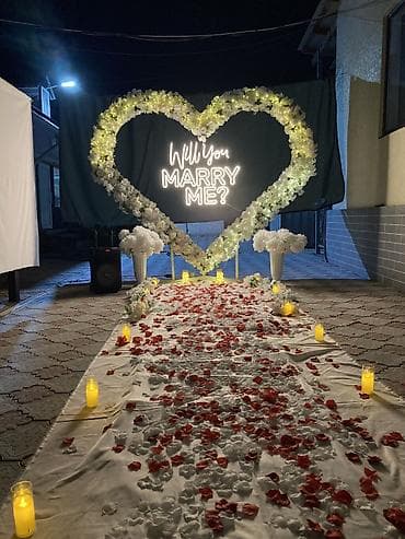 Услуги: Продаеться неоновая вывеска размер 1 метр на 80 см Wil you Marry My — 1