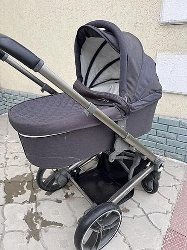 Детский мир: Коляска, Другой бренд, цвет - Голубой, Б/у, Самовывоз — 2