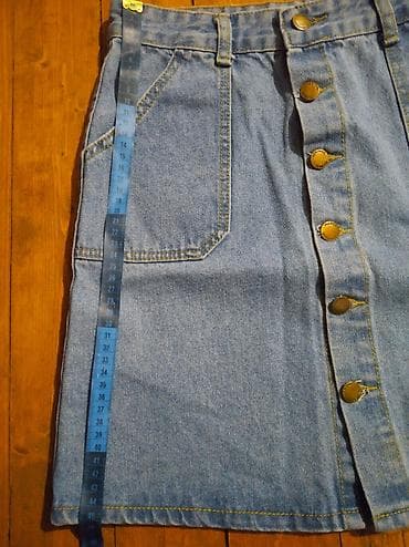 second hand: Новые брюки и юбки!! S / M. 1) Джинсовая классная мини юбка на — 3