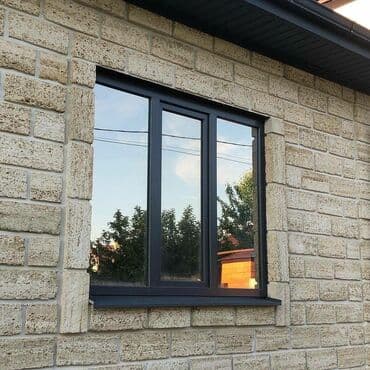 пластиковые витражи: Пластиковое окно на заказ, Тип окна: Витражные, Мансардные, Панорамные, Бесплатная установка, Без рассрочки — 3