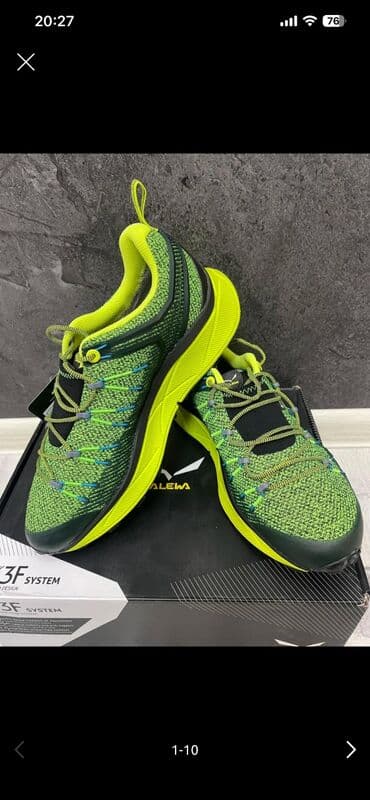 gore tex: Мужские кроссовки, 41, Salewa, Новый, цвет - Зеленый, Платная доставка, Самовывоз — 1