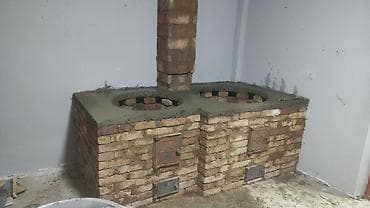 костровая чаша: Кирпичная печь-плита под казаны (комплекс очагов) - Многоочаговая — 7