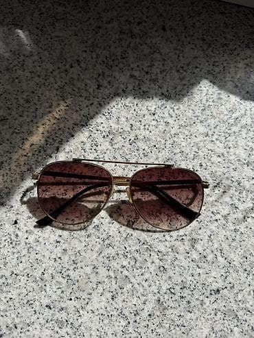 очки с накладками: Солнцезащитные очки очки, Унисекс, Авиатор, Линзы градиентные, Б/у — 5