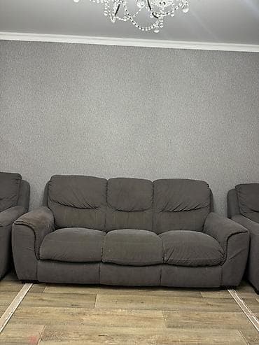 подушки аниме: Комплект мягкой мебели, цвет - Серый — 2