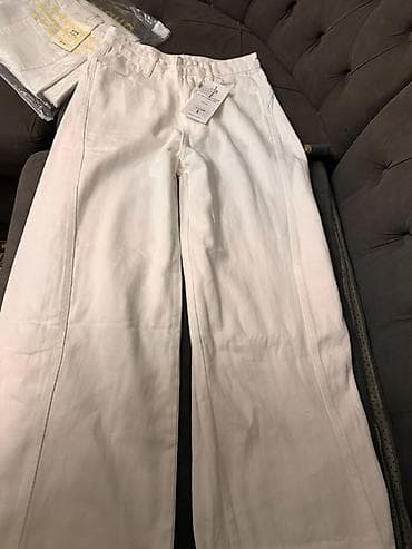 Джинсы: Джинсы, Палаццо, Высокая талия, L, XL — 1