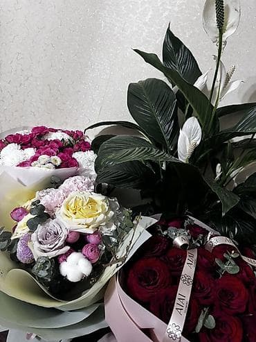 LED гирляндалар: Букеты из свежих цветов 💐🌹🌷 — 2