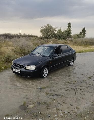 mazda 626 1990: Hyundai Accent: 2000 г., 1.3 л, Автомат, Бензин, Седан — 1