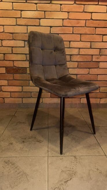 спальные гарнитур б у: Стул для кухни, Железо, цвет - Серый — 1