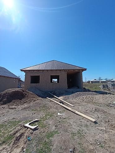 посуточная аренда квартир аламедин 1: Продается одноэтажный дом в стадии строительства. Характеристики: - — 3